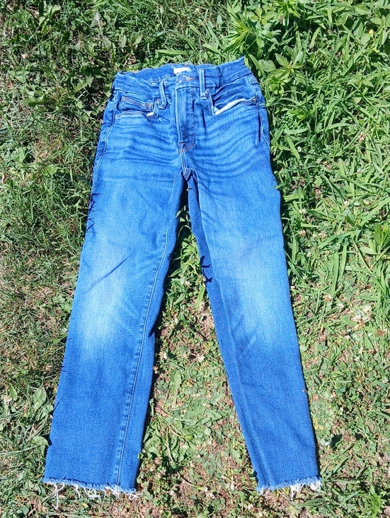 Denim - Good American High Rise Blue Straight-Leg Jeans 2/26